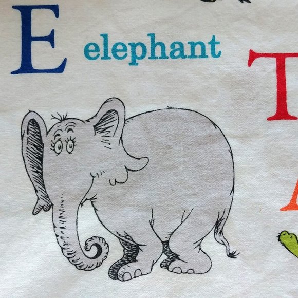 Large Dr Seuss Alphabet Pillowcase - Picture 5 of 12